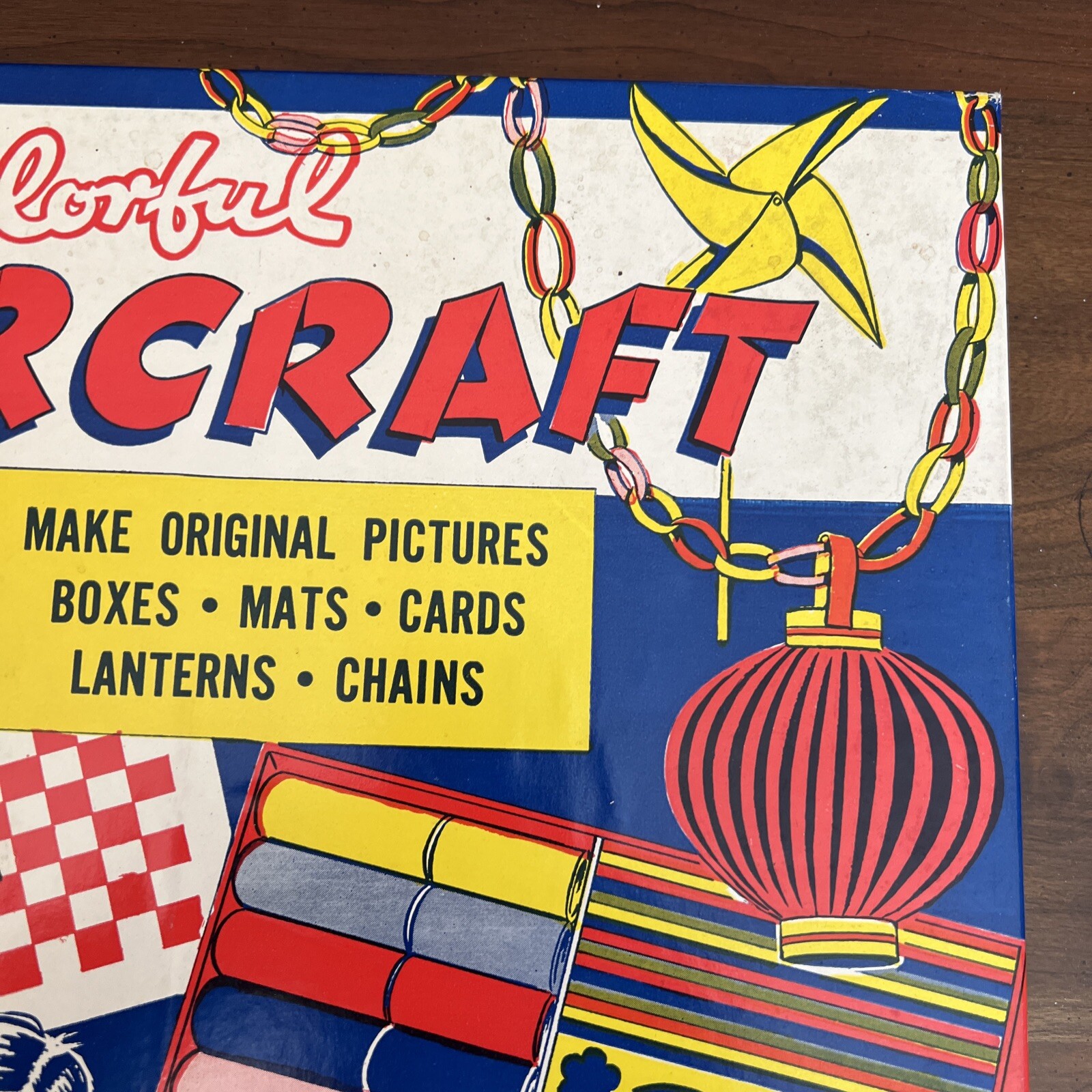 RARE Vintage 1940’s Davis “Colorful Papercraft” Craft Kit – New in Box!