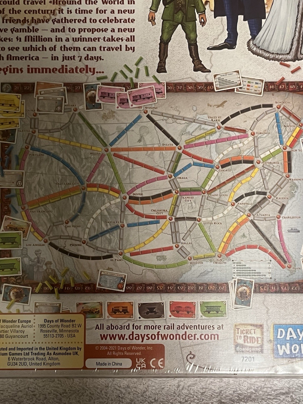 [NEW SEALED] Ticket To Ride Board Game – Days Of Wonder / Alan R. Moon