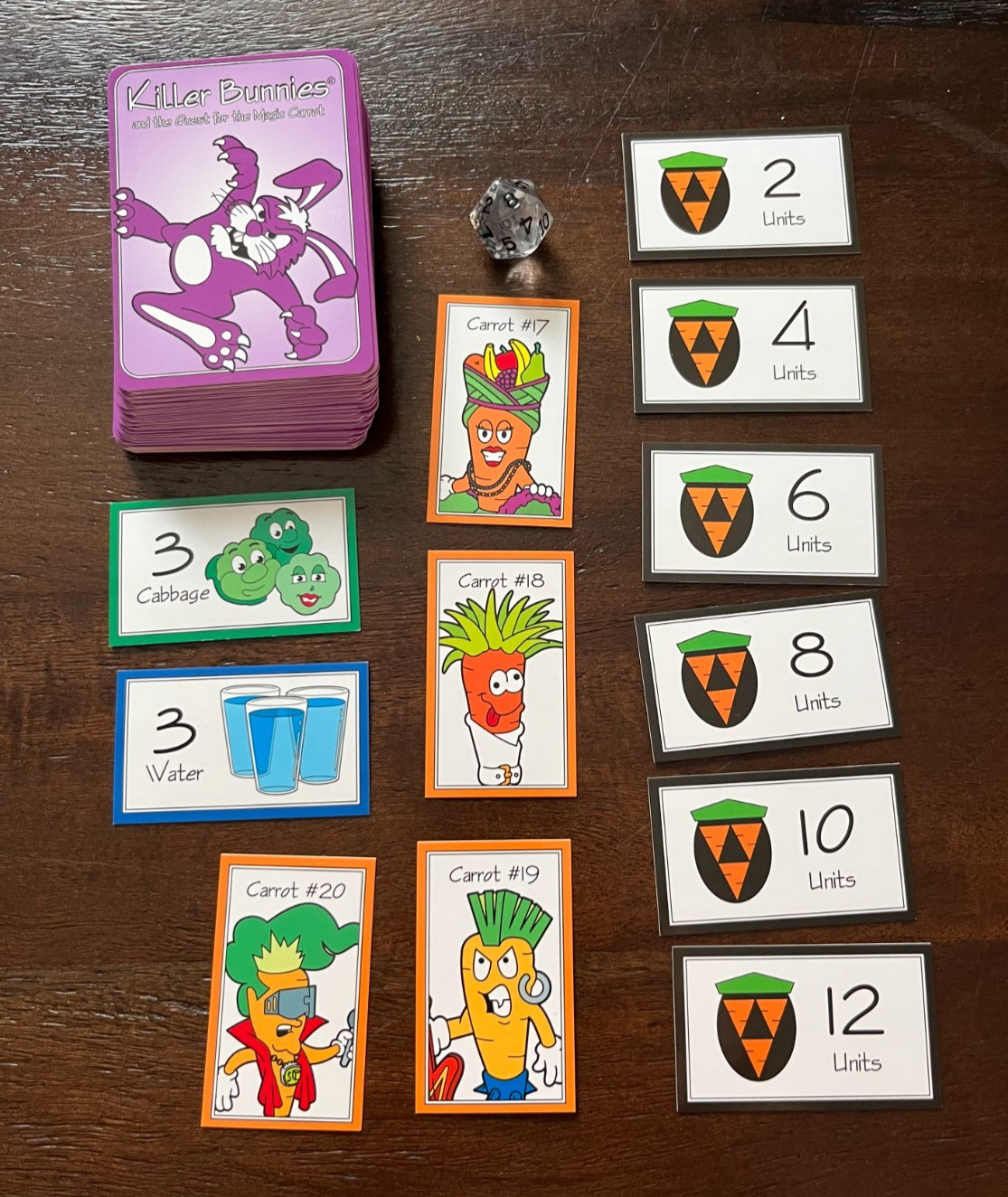 Killer Bunnies And The Quest For The Magic Carrot plus 5 Booster Decks
