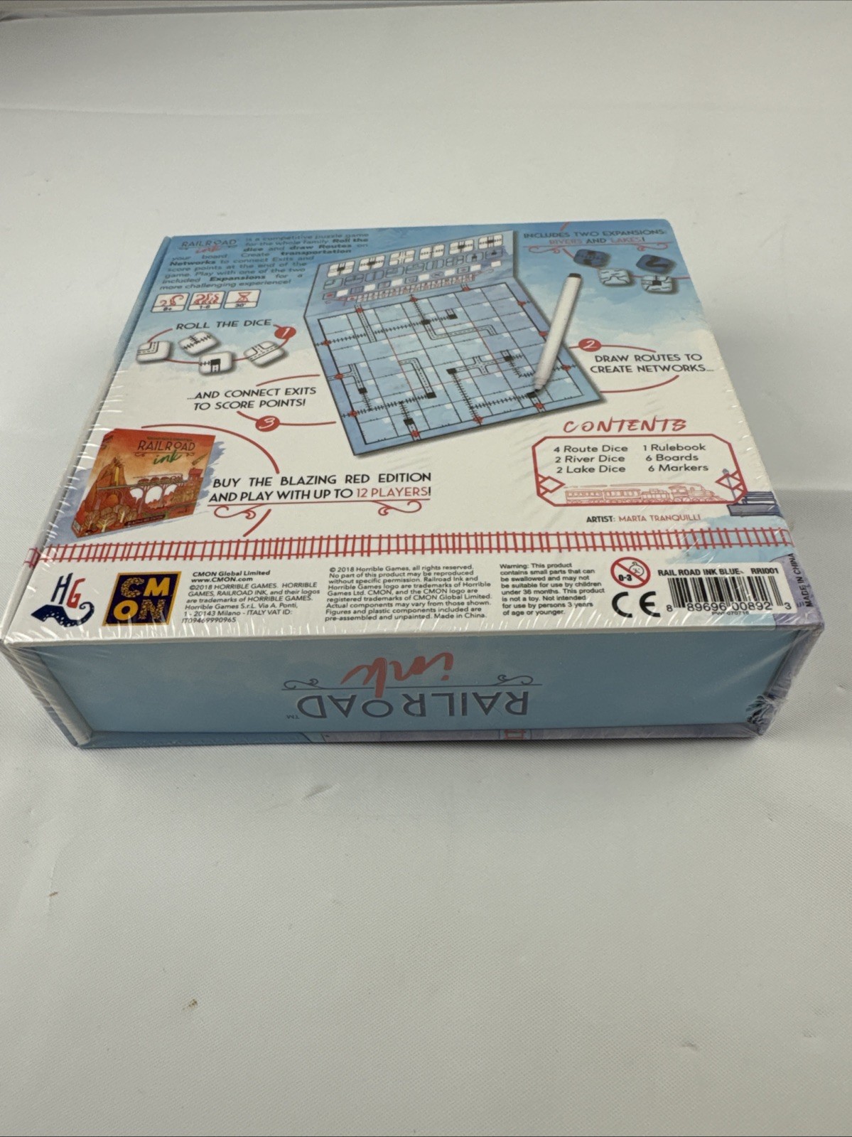 Railroad Ink Deep Blue Edition Board Game Sealed