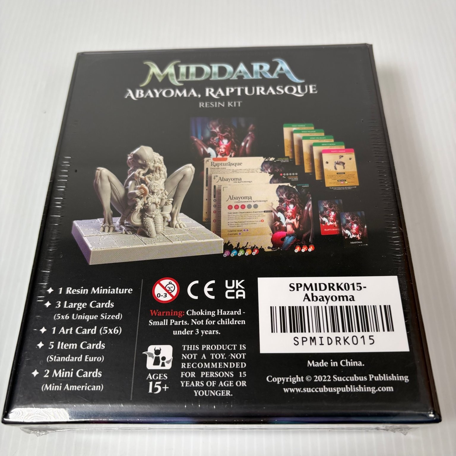 Middara Abayoma, Rapturasque Resin Kit Succubus Publishing Ages 15+