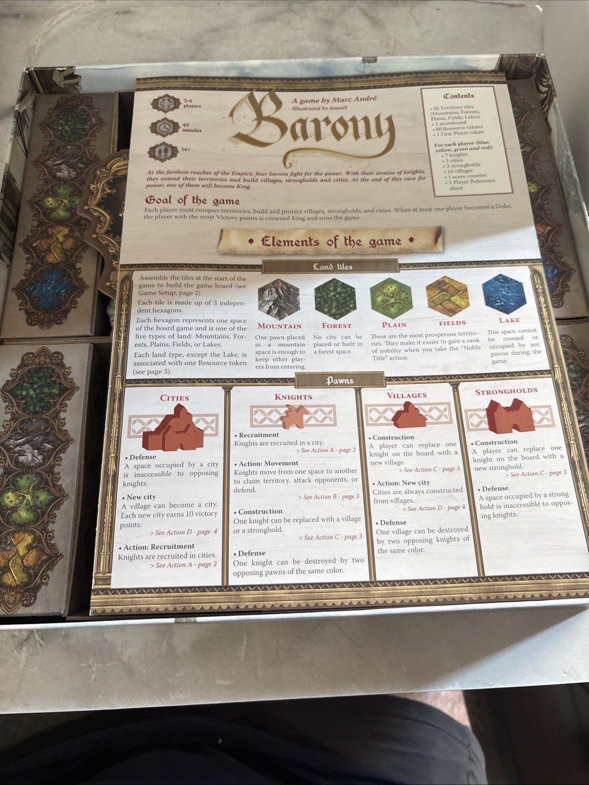Barony Strategy Board Game By Matagot Games Designed by Marc Andre