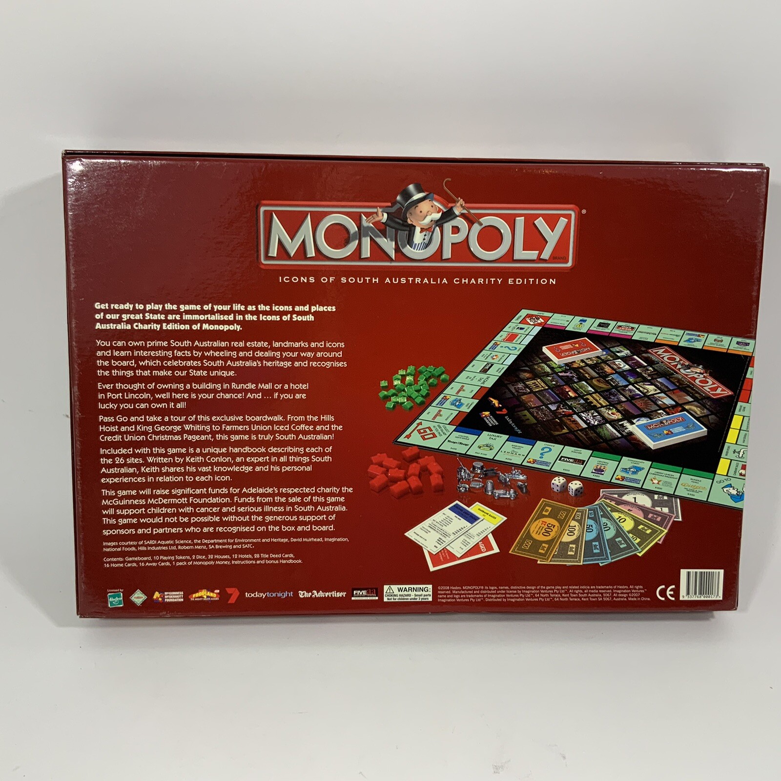 Monopoly Icons of South Australia Charity Ed. McGuinness McDermott 2008 Complete