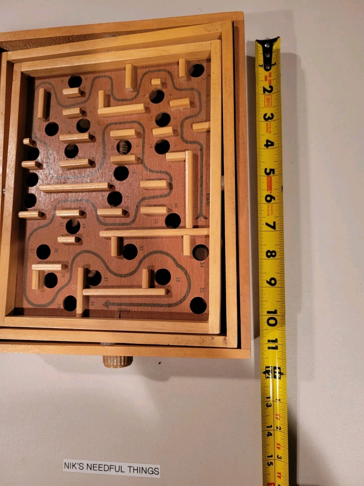 Vintage Labyrinth Used Loose Maze Marble Balance Game Lot Of 2 Large & Small Set