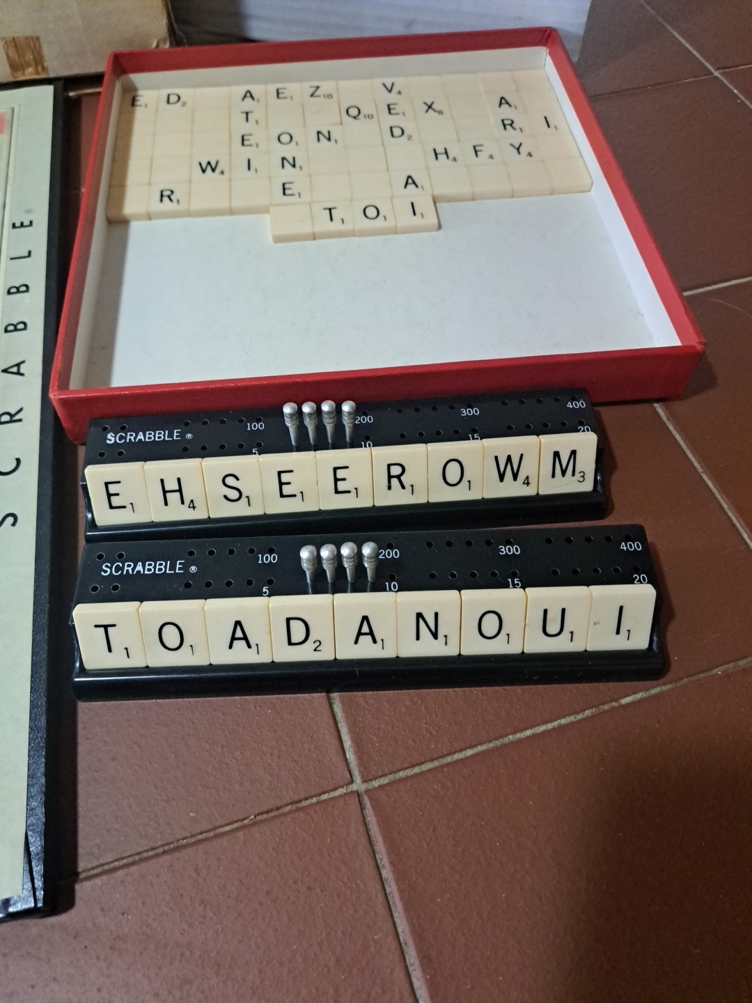 Vintage #71 Turntable SCRABBLE Crossword Game Deluxe Revolving Board 100 Tiles