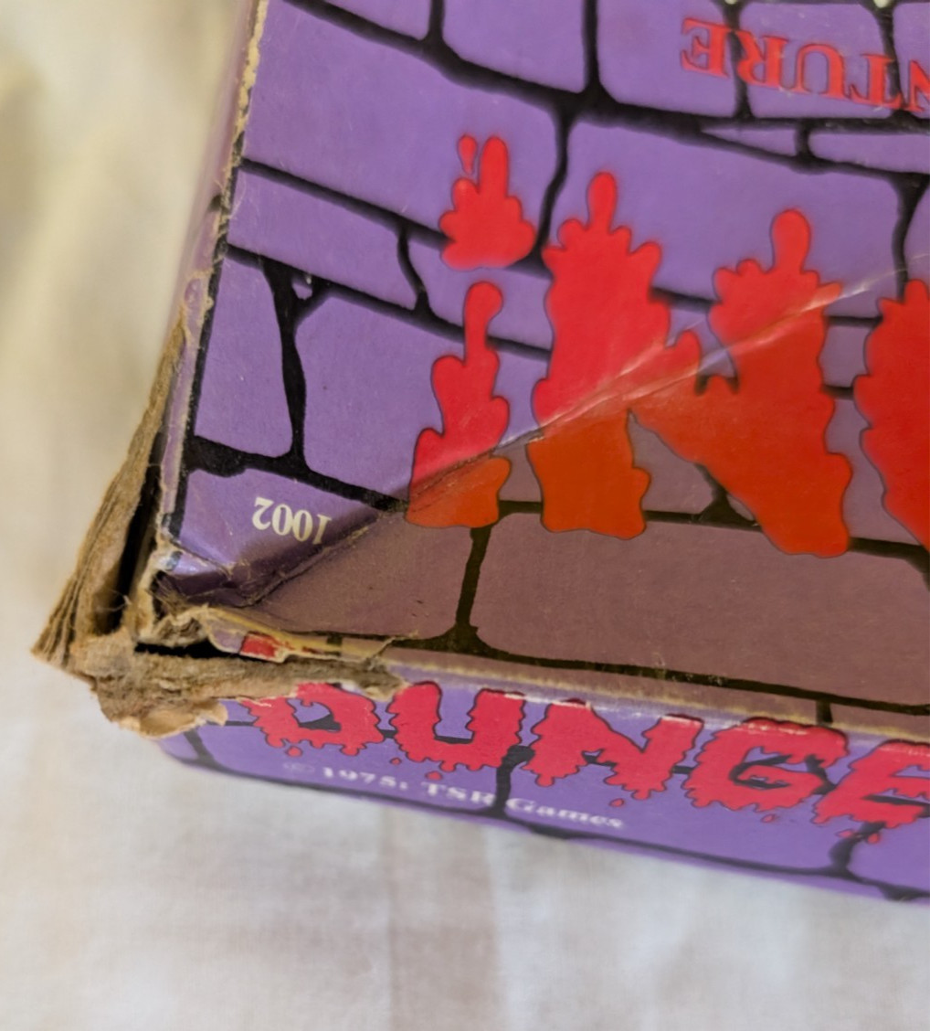 TSR Dungeon Board Game 1975 1002