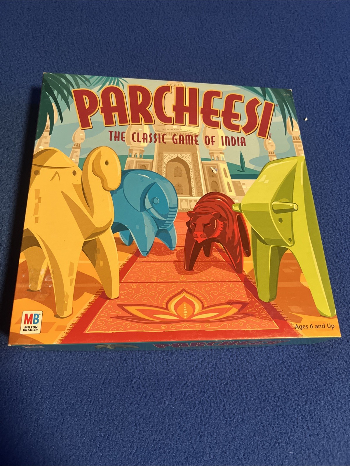 Parcheesi Board Game The Classic Game of India 2001 Milton Bradley Complete