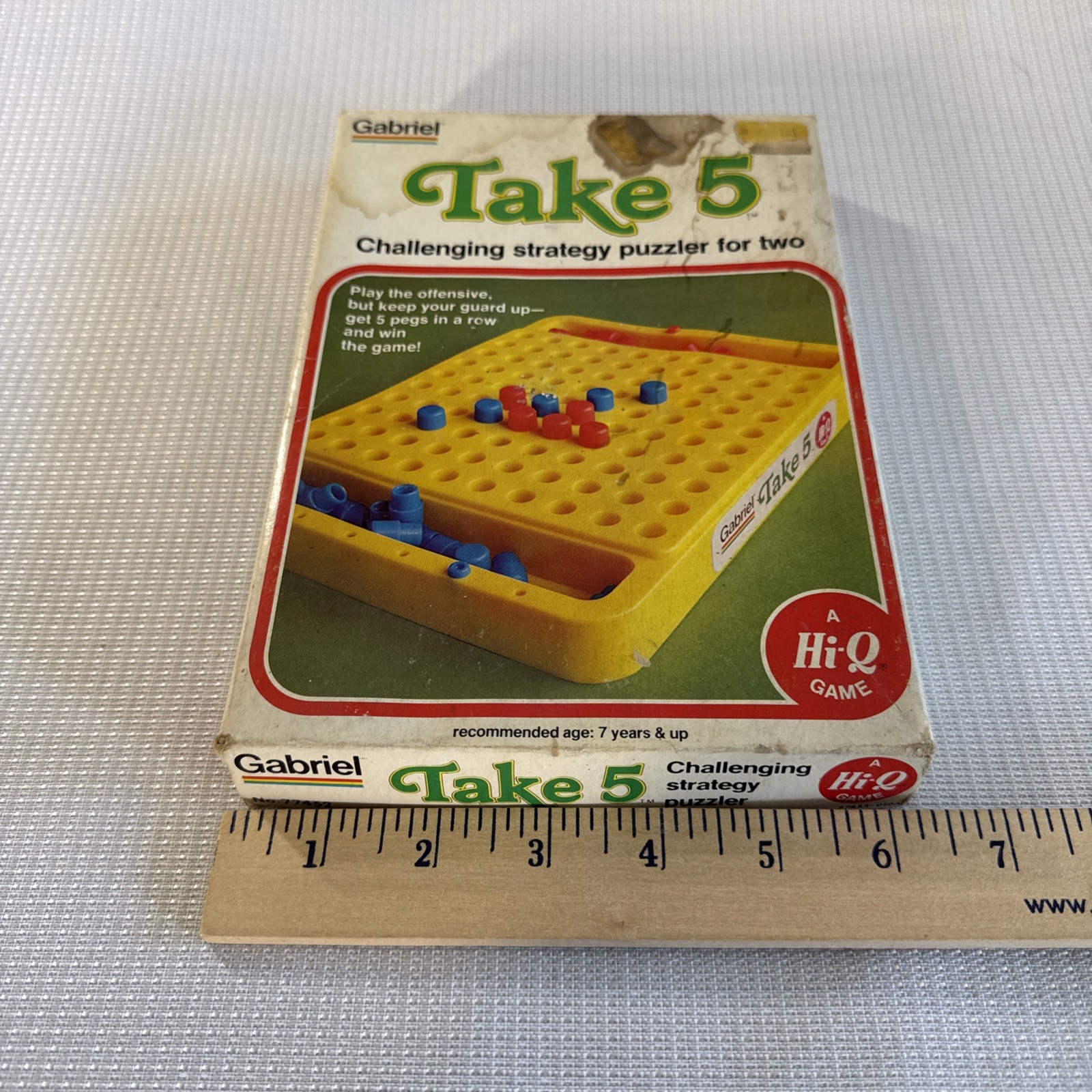 Vintage Take 5 Strategy Peg Game (1977, Gabriel) Complete