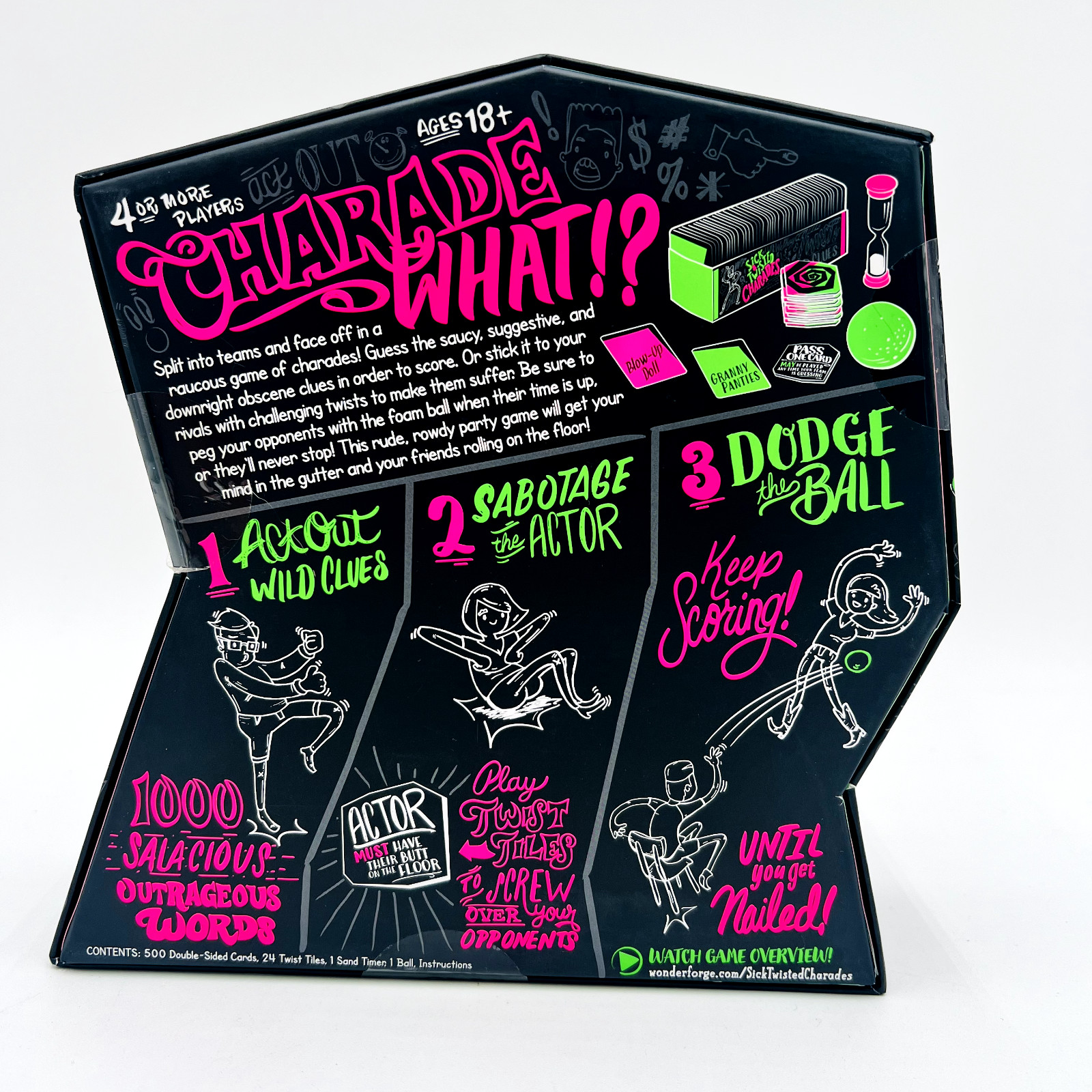 Sick and Twisted Charades Game Wonder Forge 2017 Party Family NIB