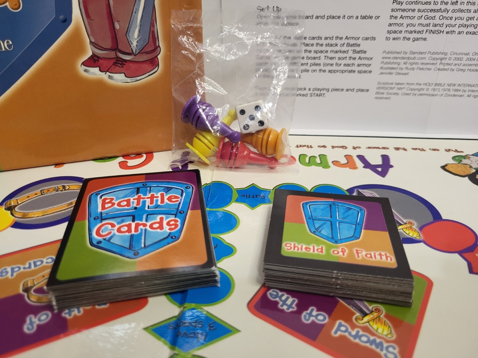 Armor of God Board Game 2-4 Players Ages 5+ Church Bible Youth Activity COMPLETE