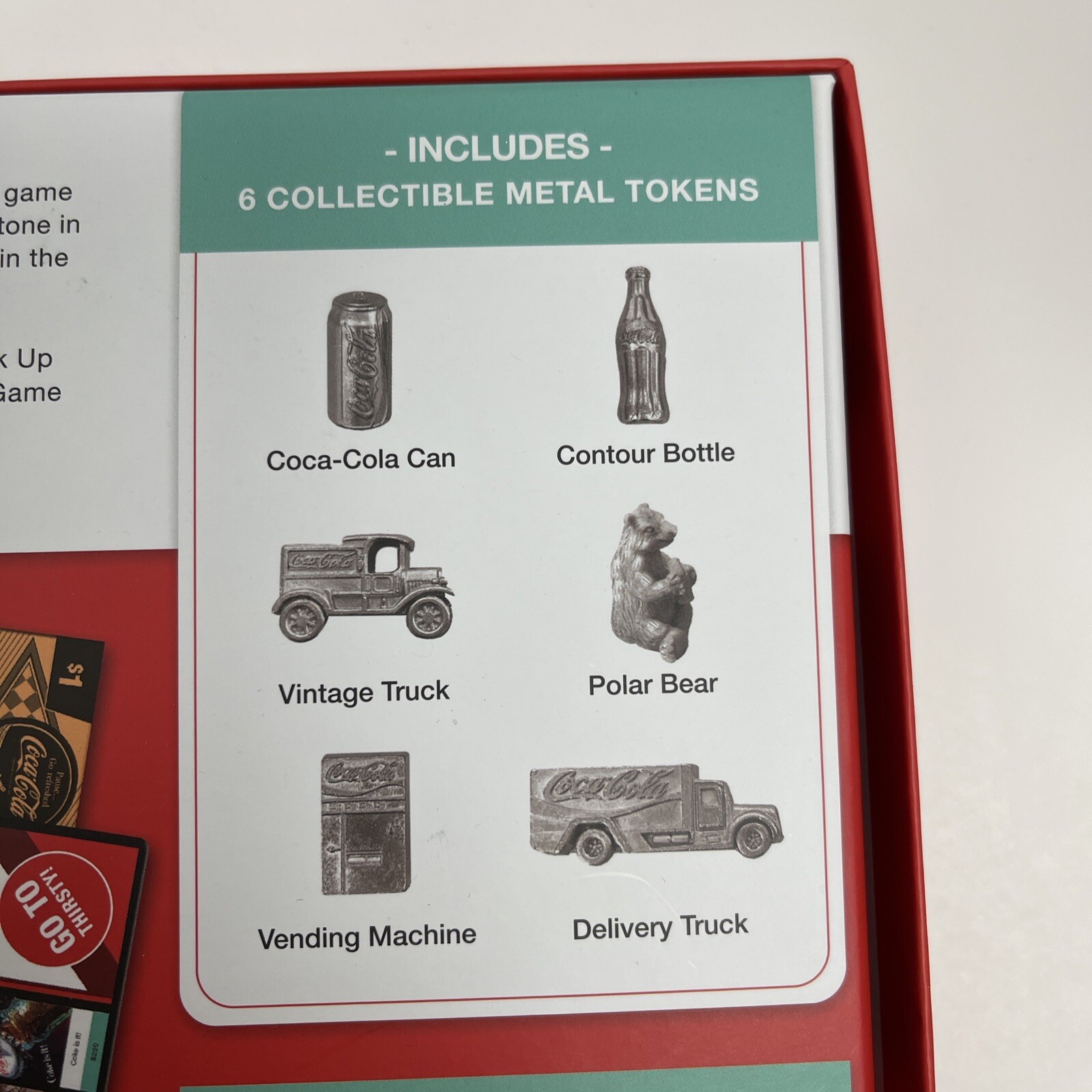 NEW Coca-Cola Opoly Board Game Collector’s Edition 6 Token Set by Masterpieces