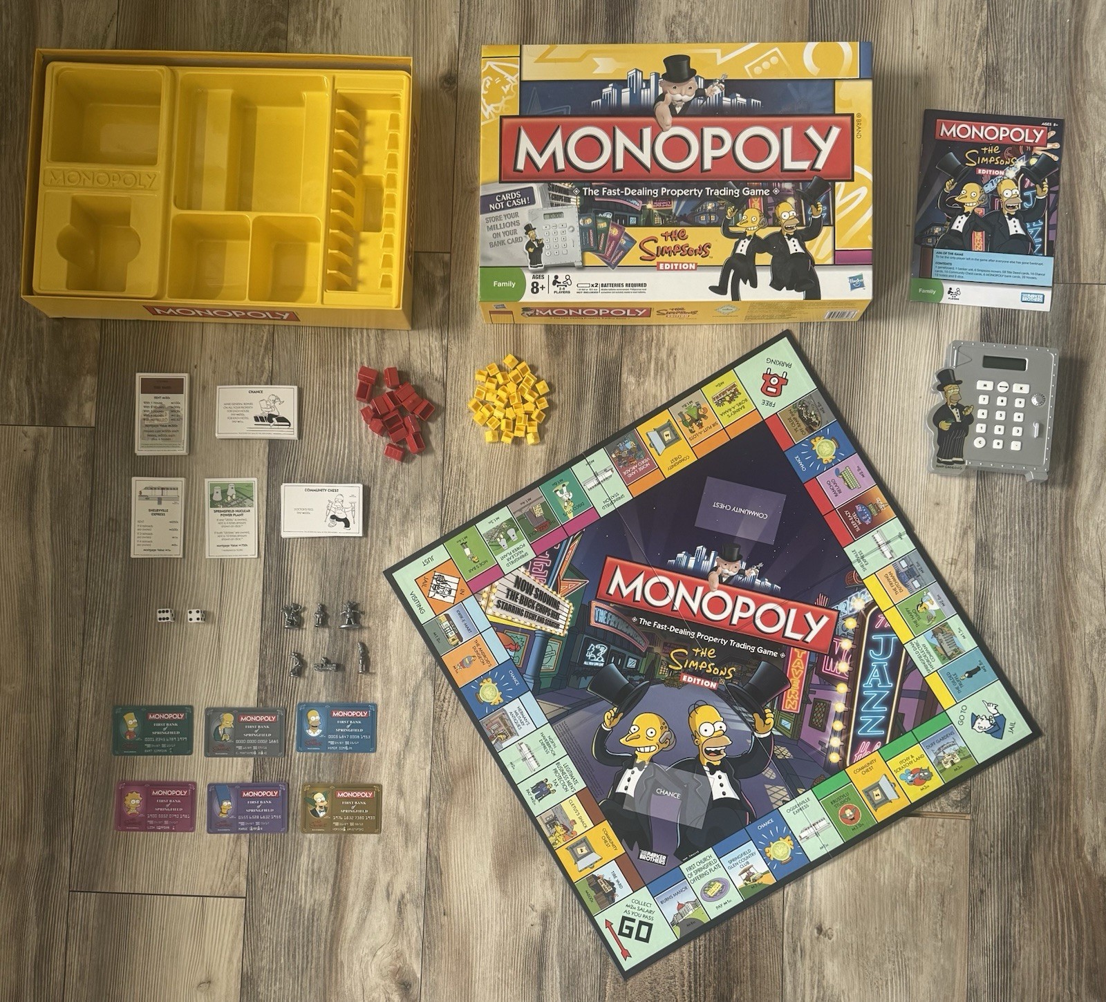 2009 Monopoly The Simpsons Edition Board Game Electronic Cash COMPLETE! YouTube!