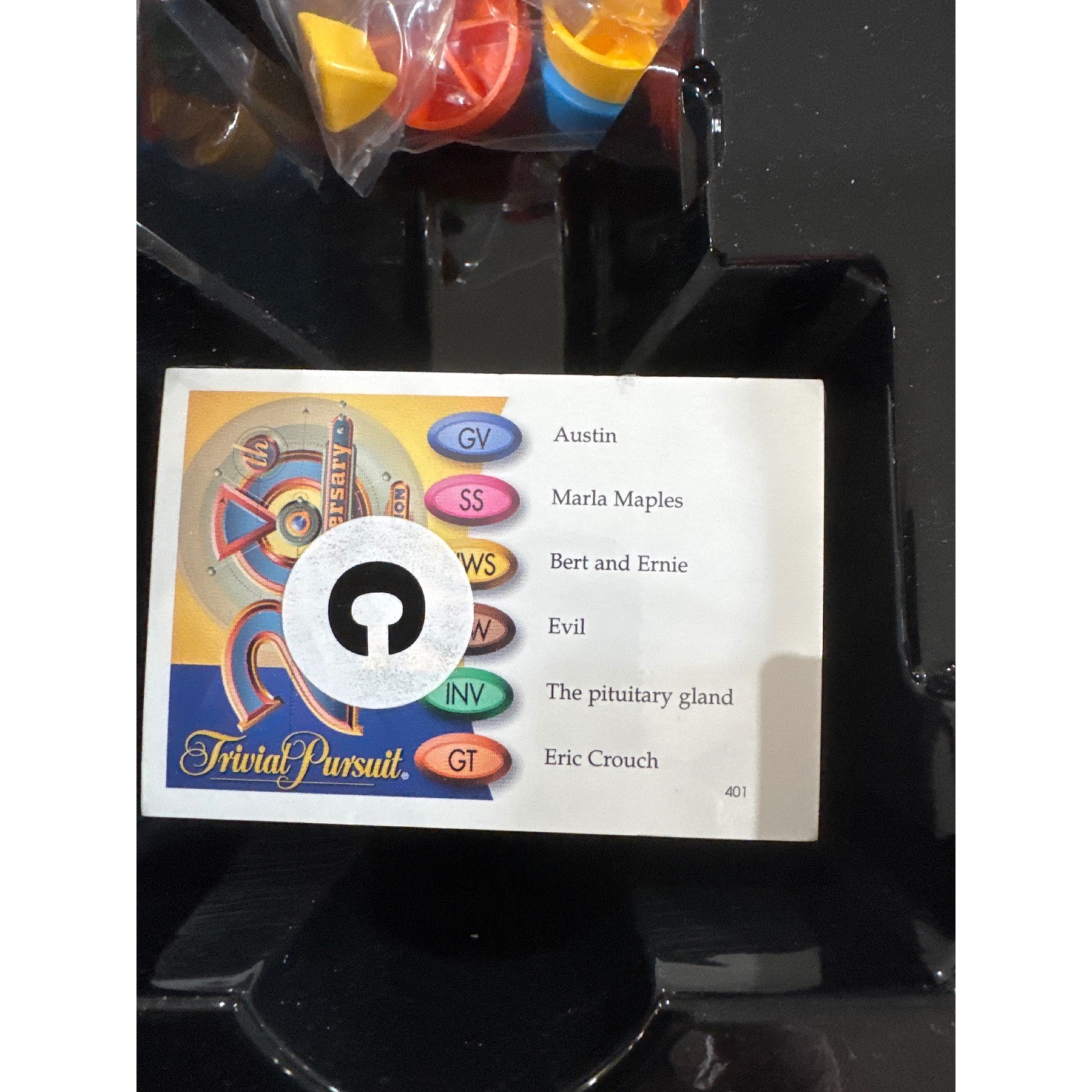 Trivial Pursuit 20th Anniversary Edition 2002 Board Game w Instructions