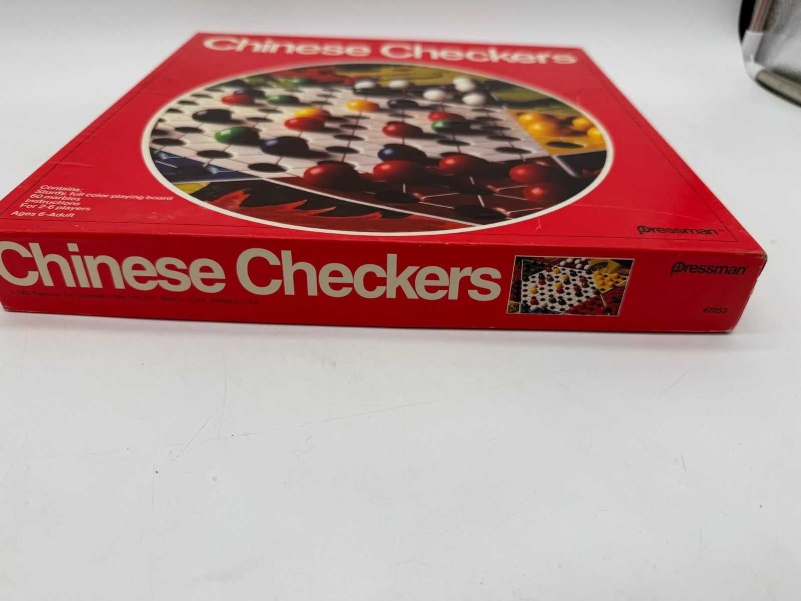 Vintage Pressman 1992~ Chinese Checkers Game ~ Complete W/ 6 Sets Of Marbles EUC