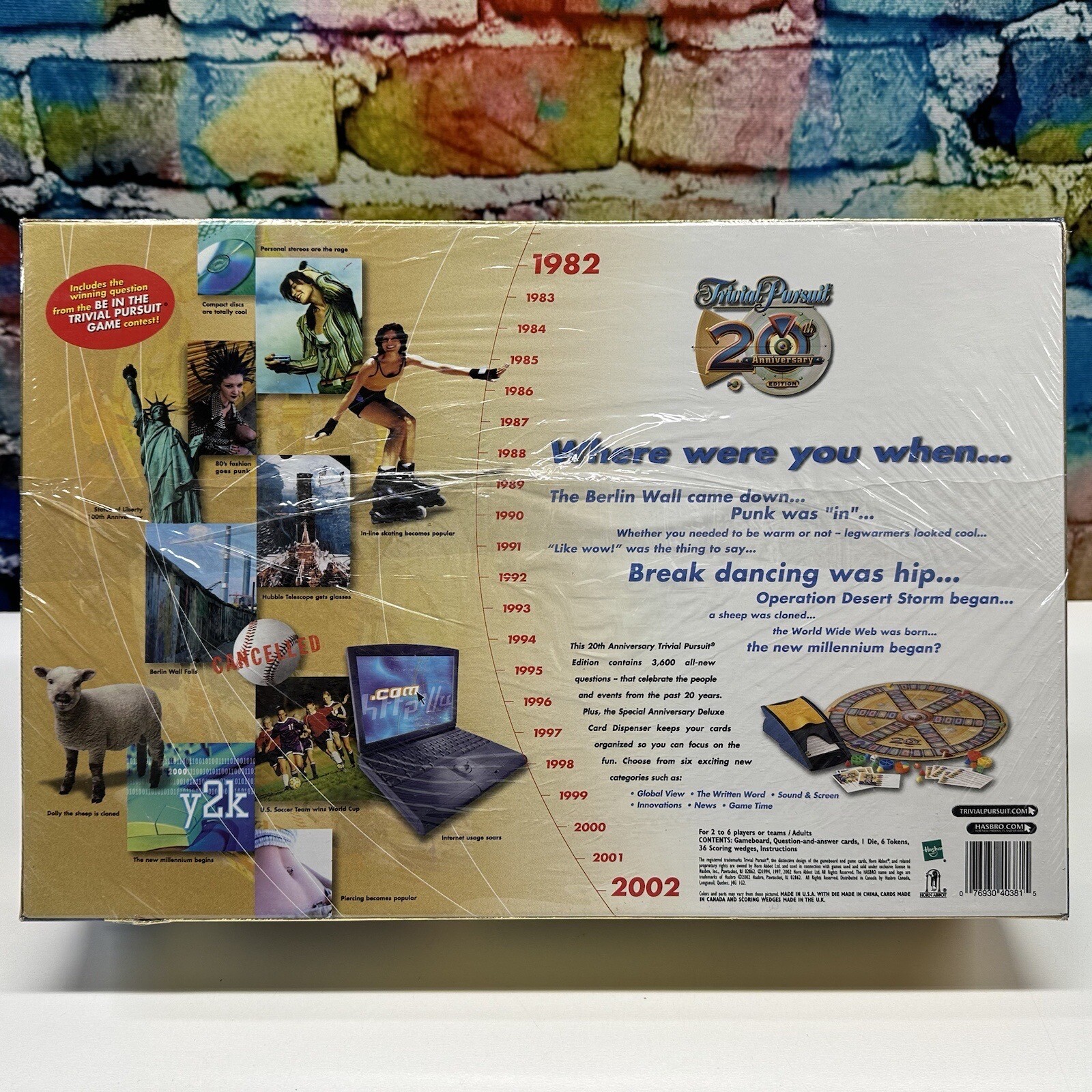 Trivial Pursuit 20th Anniversary Edition 80s 90s Early 2000’s Cards Sealed NEW!