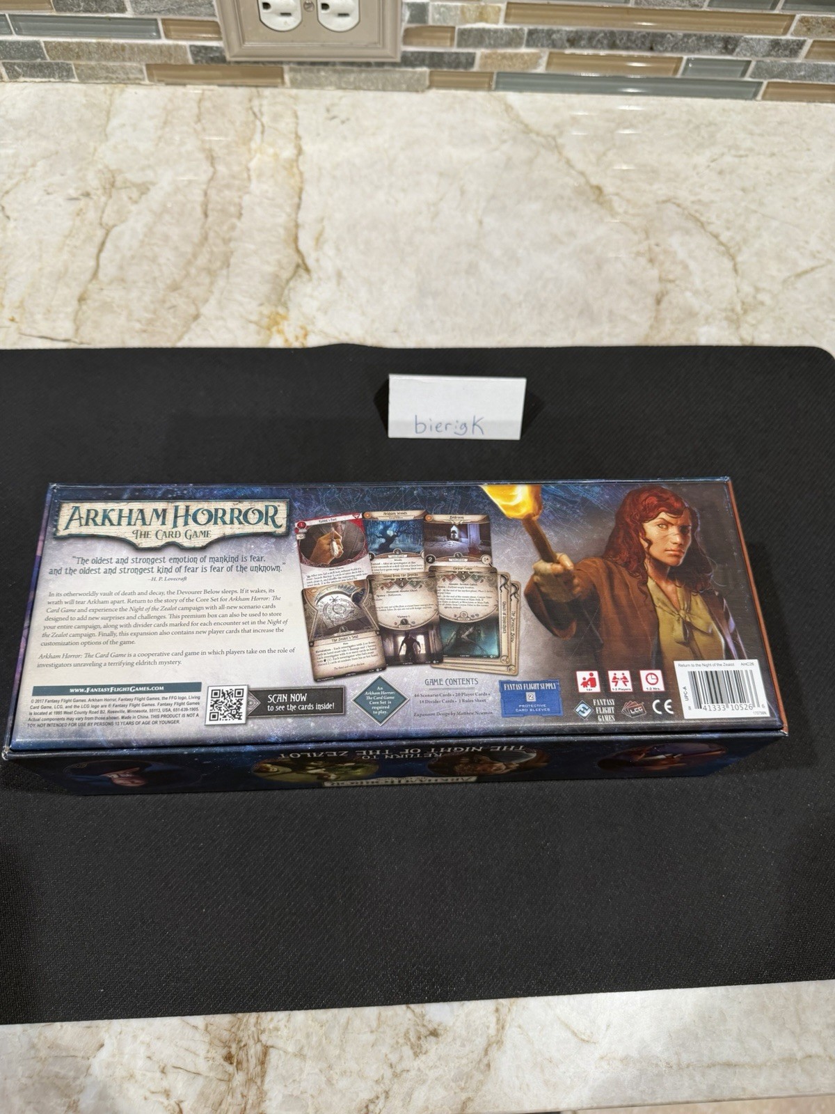 RETURN TO THE NIGHT OF THE ZEALOT – Open Box Sealed cards Complete ARKHAM HORROR