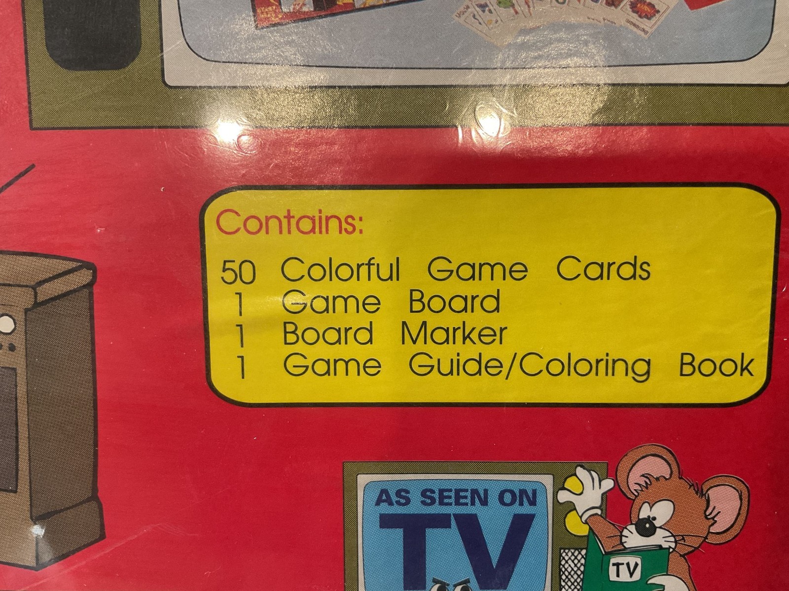 TDC Games The Cartoon Game Board Game As Seen On TV Vintage Sealed Boxed