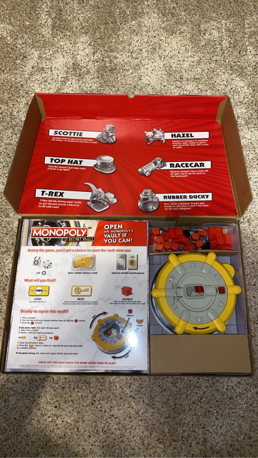 Monopoly Secret Vault Board Game By Hasbro All The Pieces Included