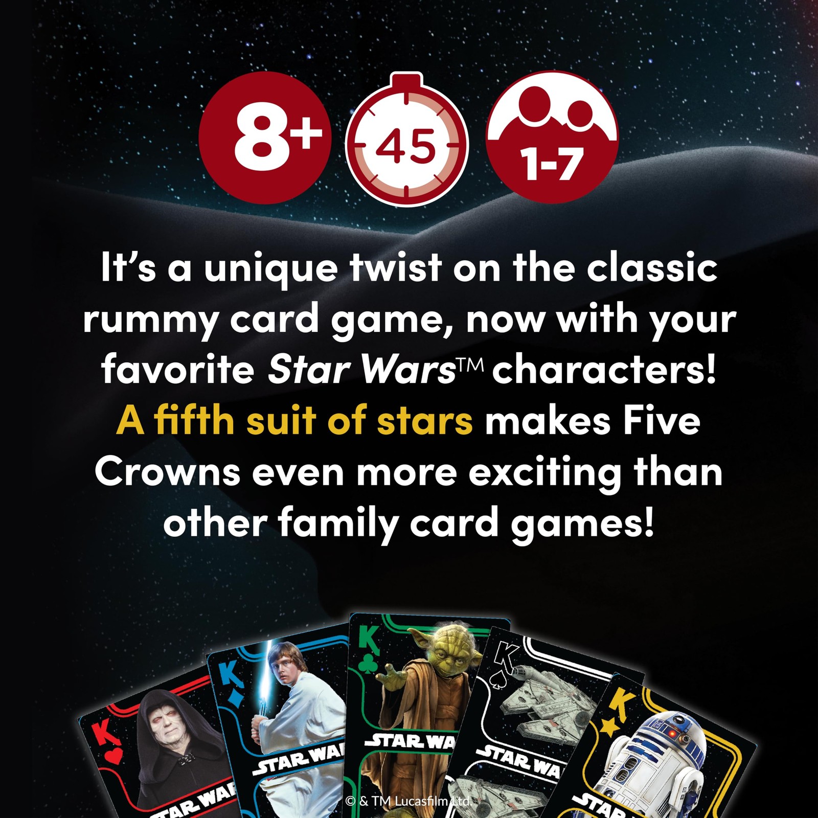 Five Crowns Card Games Star Wars – Family Games Night – Card Games for Families