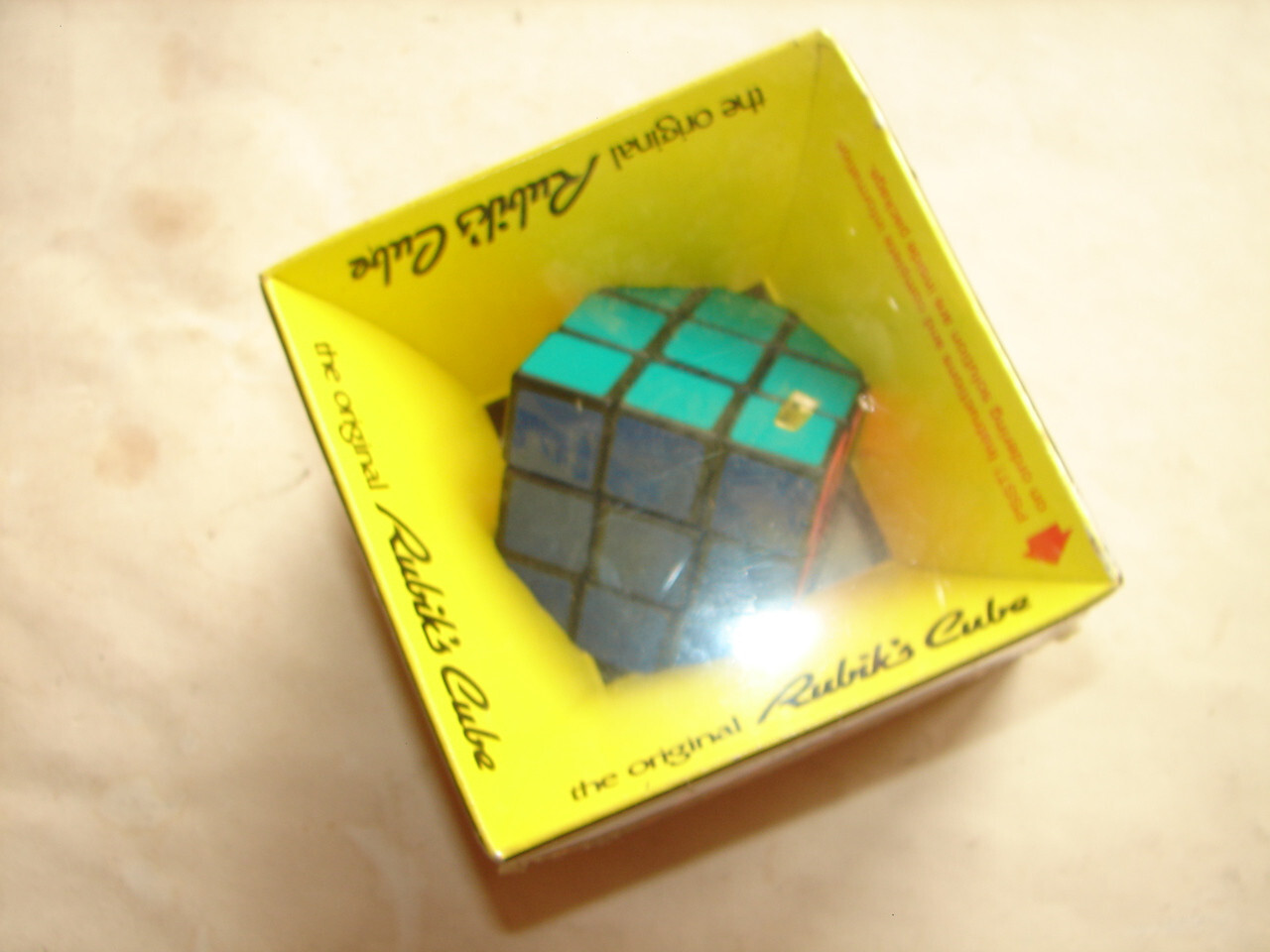 Vintage 1980 Rubik’s Cube puzzle game IDEAL 2164-2 MISP 80’s F23