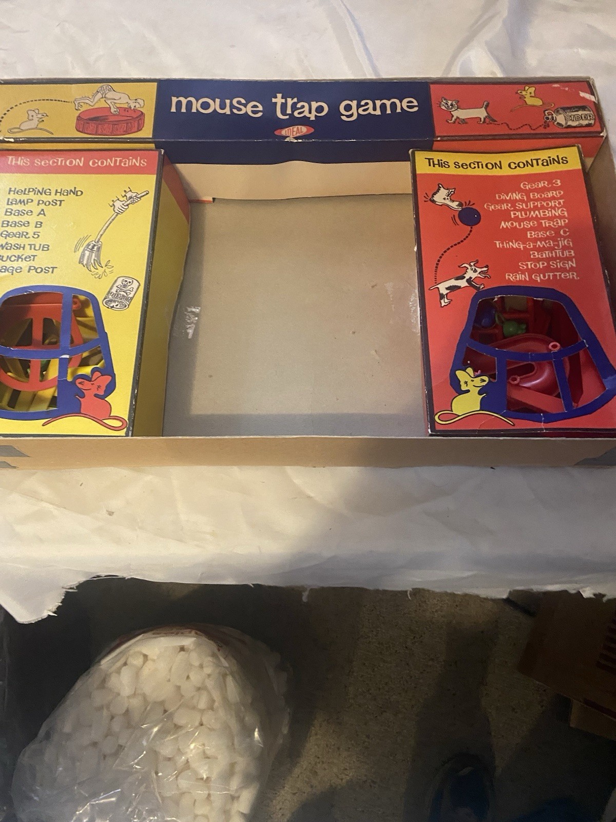 Vintage- 1963 Mouse Trap Board Game – Ideal Original Box – Complete