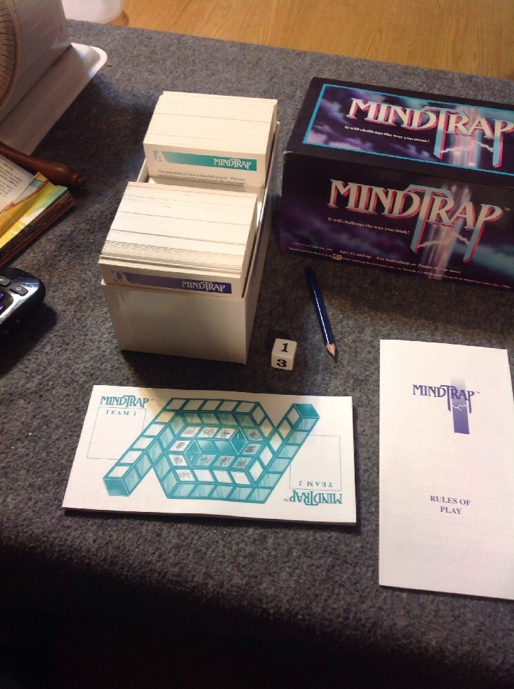 MINDTRAP IT WILL CHALLENGE THE WAY YOU THINK, GAME 1991 – Complete