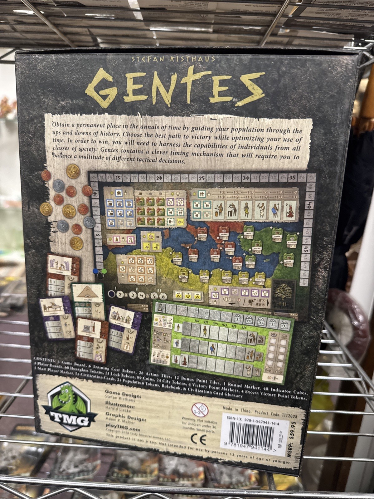 Gentes Board Game, Spielworxx Stefan Risthaus – New in opened box – Never played