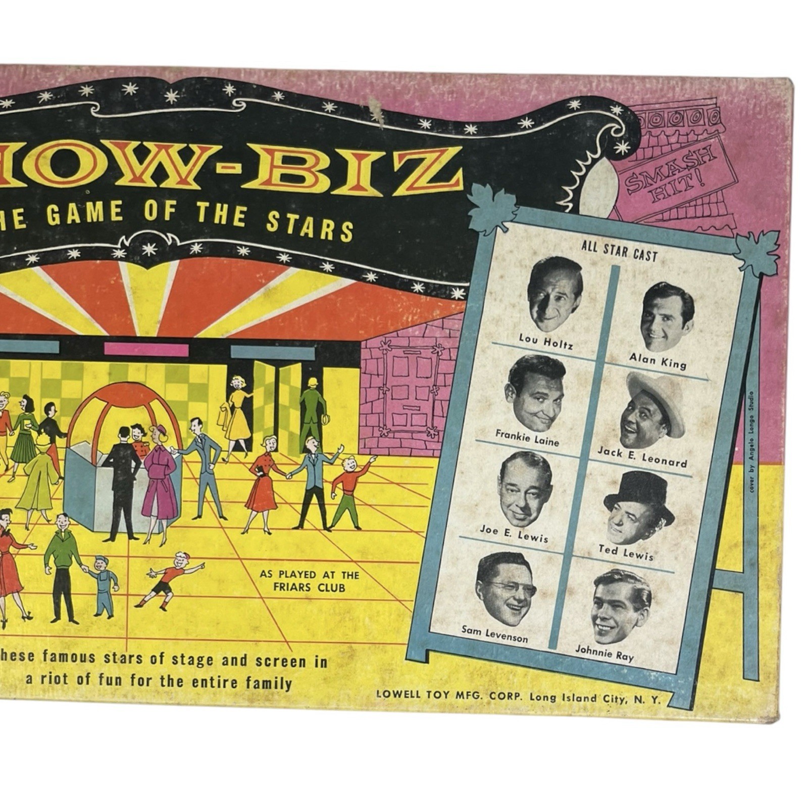 Vintage 1958 Show-Biz Boardgame: The Game of the Stars Lowell Toy Mfg: