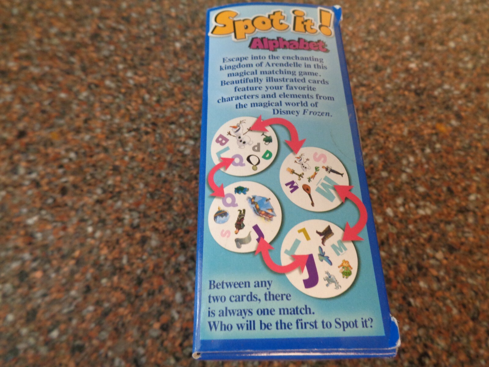 Spot It! Disney Learning Frozen Edition Olaf Anna Elsa Brand New Alphabet