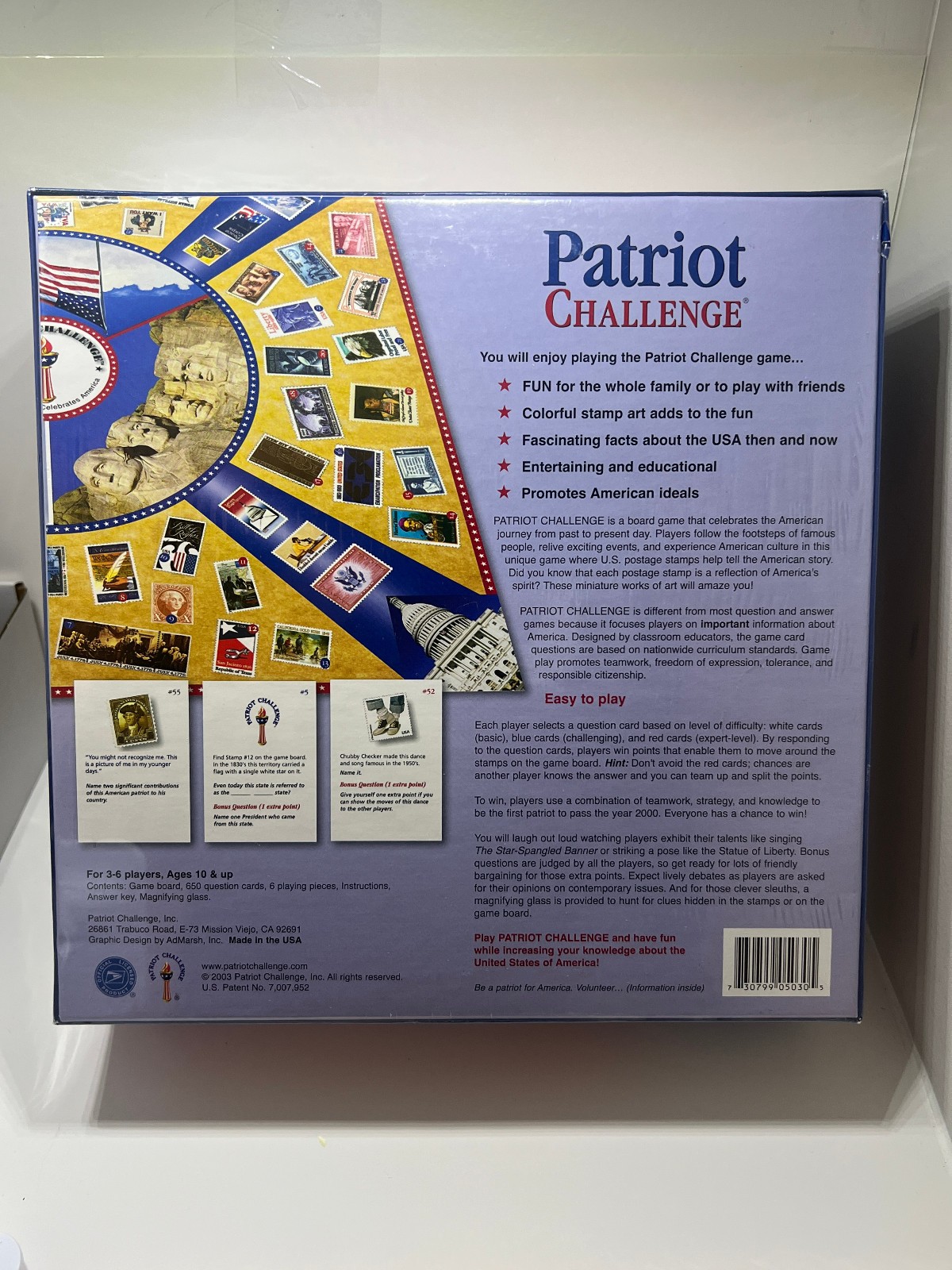 Patriot Challenge Board Game – USPS Official Licensed Product – New & Sealed