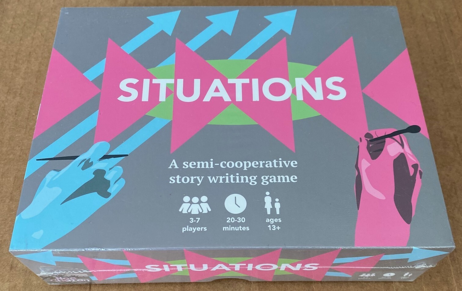 Situations A Semi-Cooperative Story Writing Game (Noa Chazon, 2019) SEALED, NEW