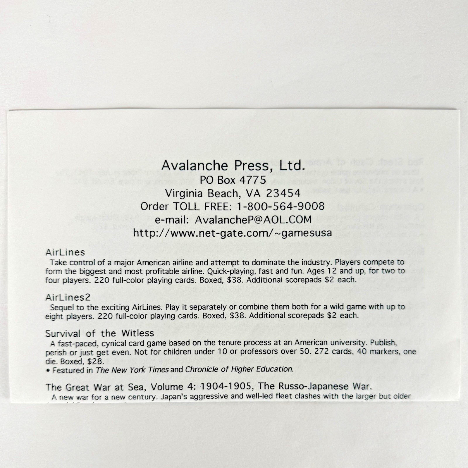 Airlines 2 United States – COMPLETE – Avalanche Press 1998 – 220 Cards