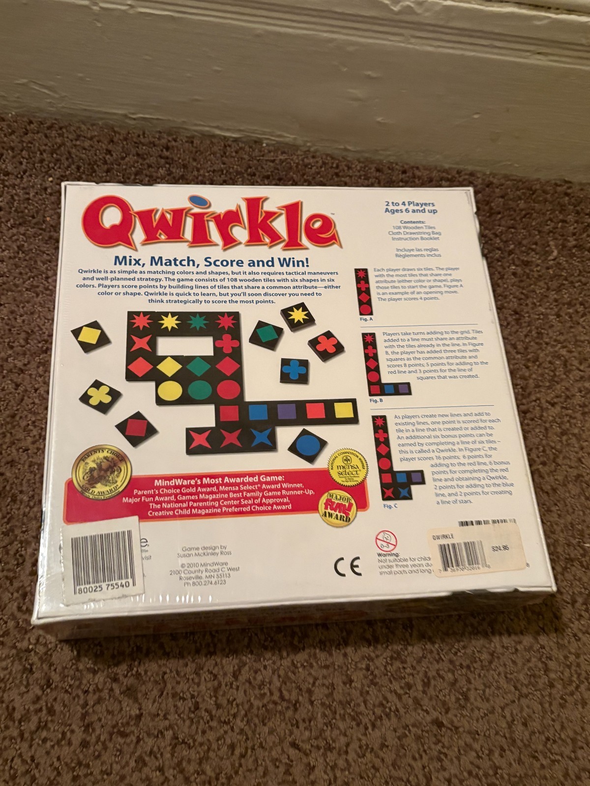 New Sealed Qwirkle Wooden Tile Game