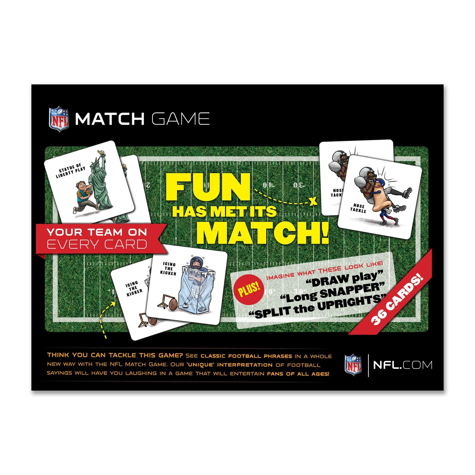 YouTheFan NFL Officially-Licensed Memory Match Game – Humorous, Team-Specific…