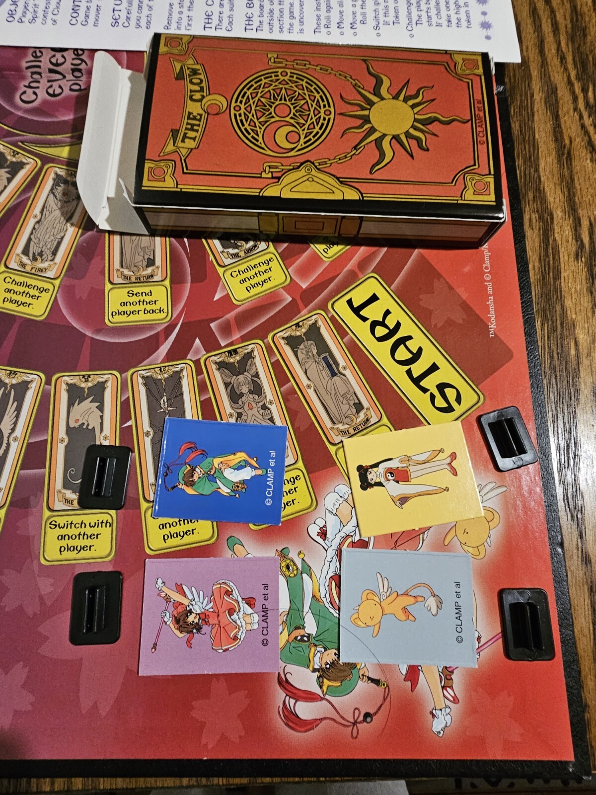 2001 Cardcaptors: Challenge of the Clow Spirits Anime Board Game – 100% COMPLETE