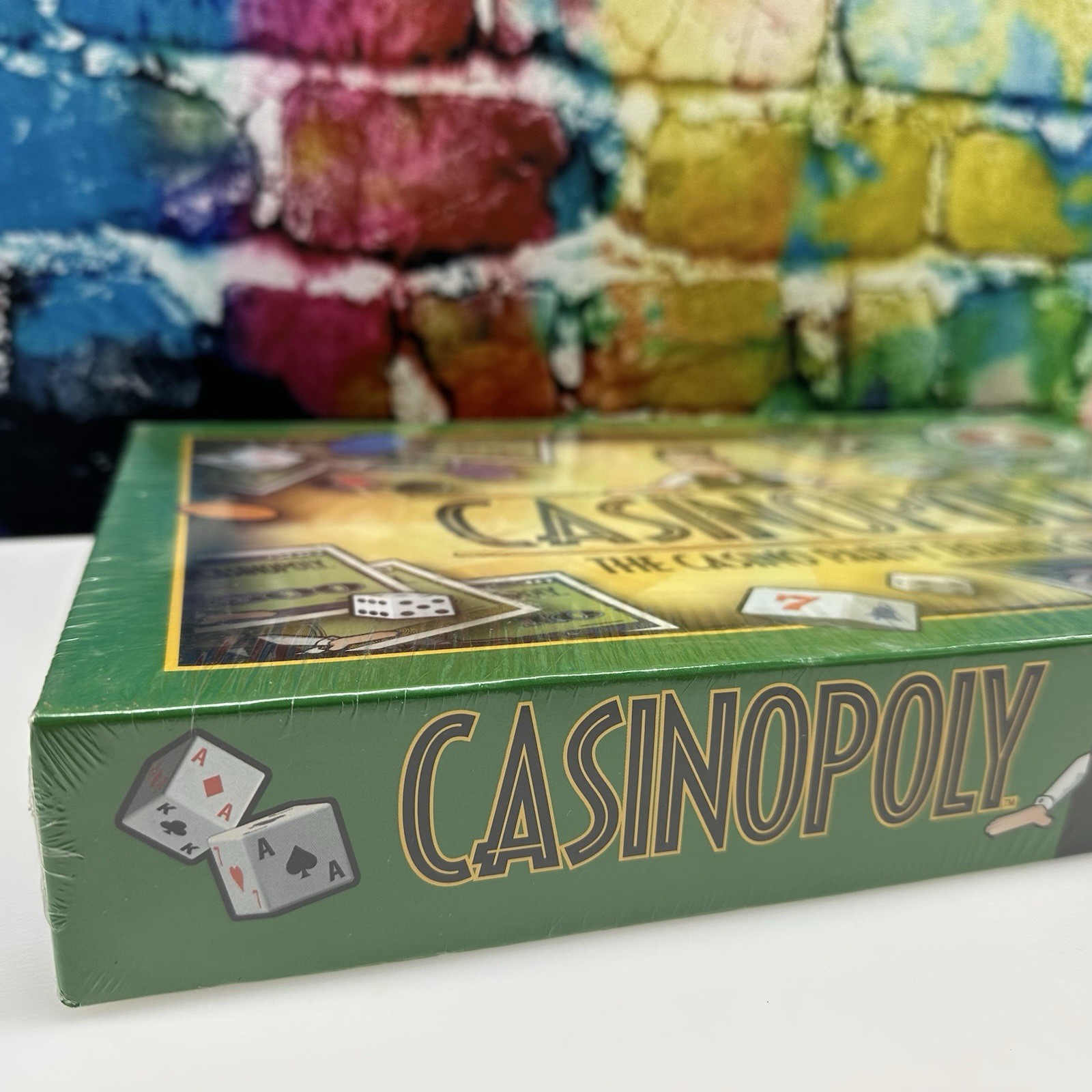 CASINOPOLY Casino Party Board Game 2001 Blackjack Craps Slots Roulette Ages 12+