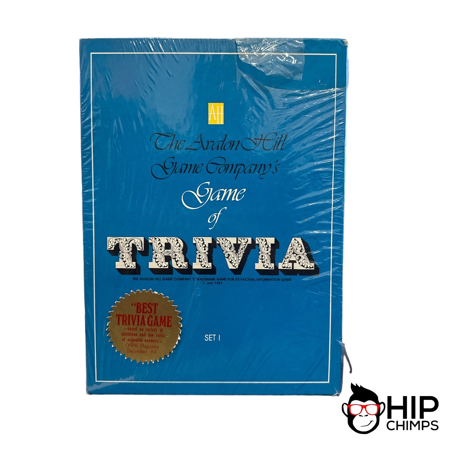 Vintage 1981 Avalon Hill Game of Trivia Board Game – Unused / Damaged Packaging
