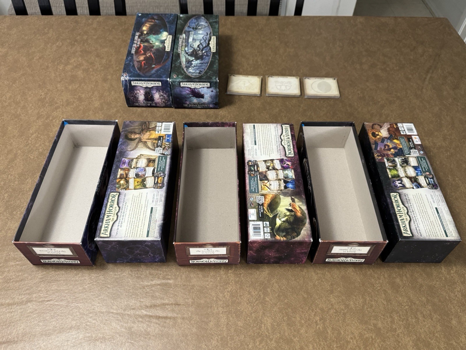 Arkham Horror LCG Lot, Return To Boxes + Dividers, Zealot Dunwich Carcosa + More