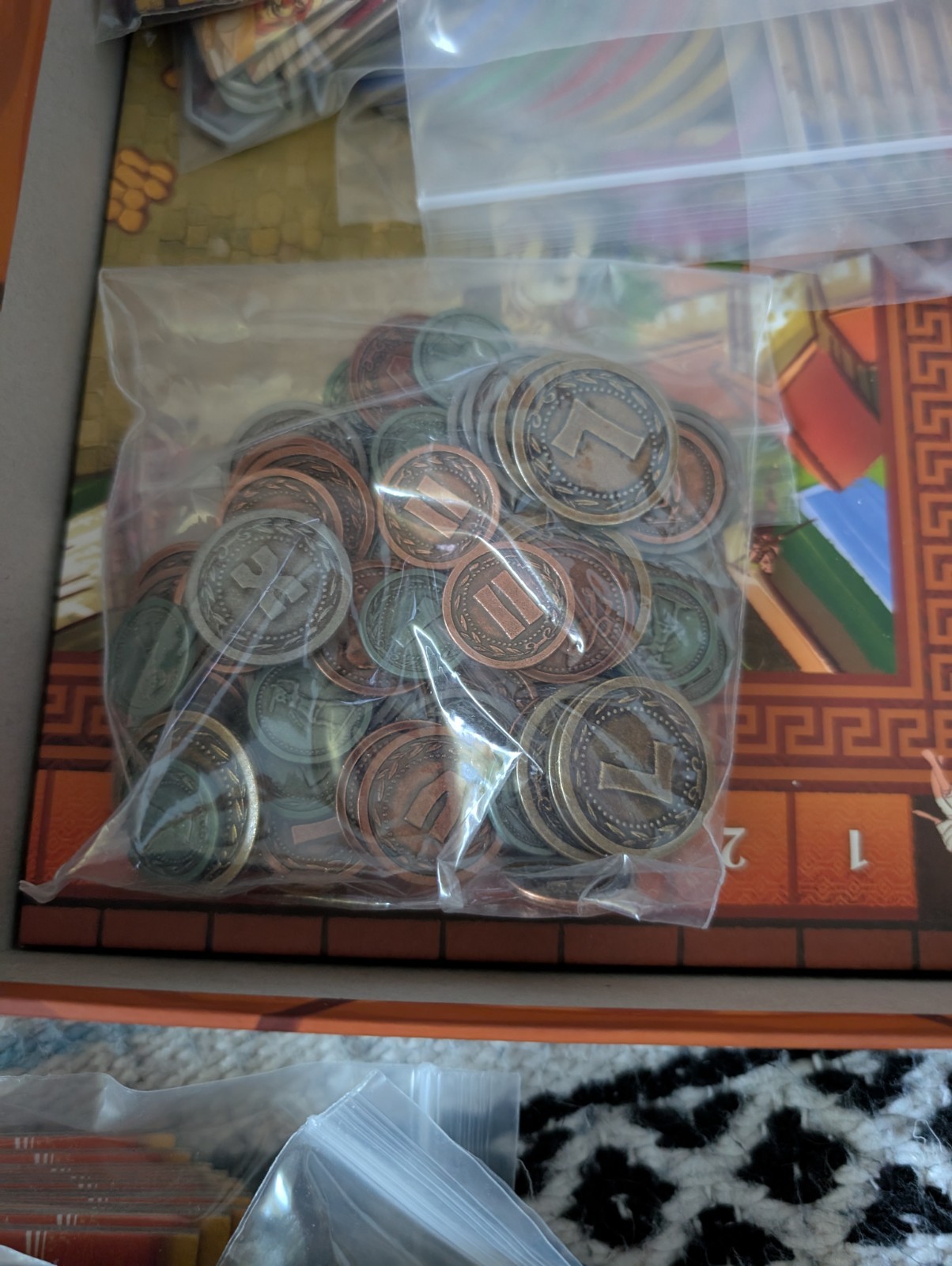 TMG Colosseum Kickstarter Emperor’s Edition Board Game With Metal Coins Unplayed