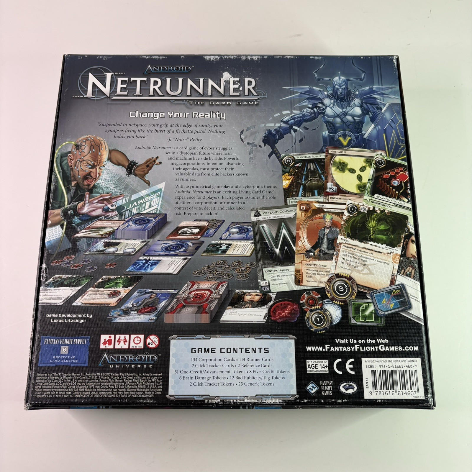 Android Netrunner The Card Game. Fantasy Flight Games 2012. Complete. Ages 14+