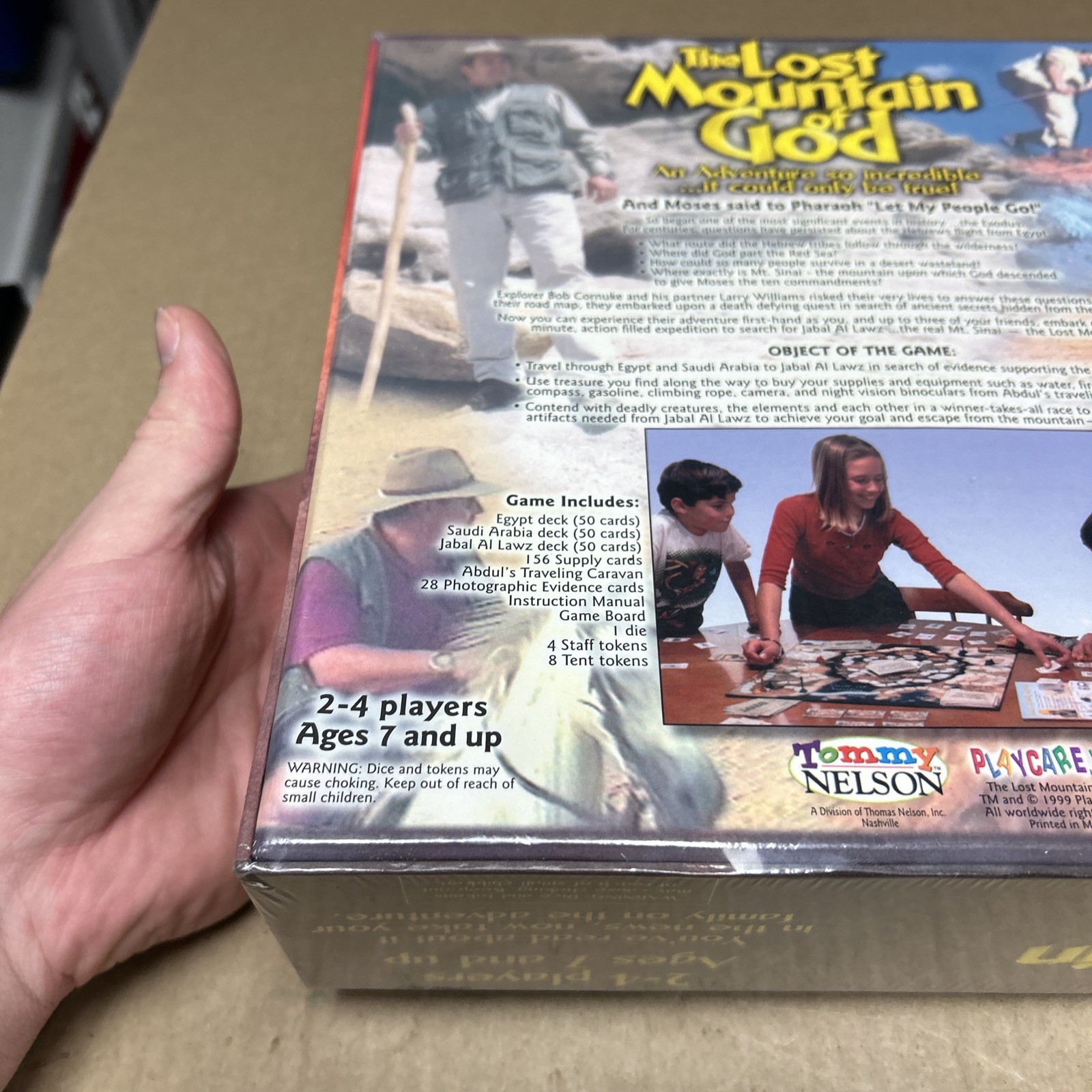 Tommy Nelson The Lost Mountain of God Biblical Adventure Board Game New W/Tears