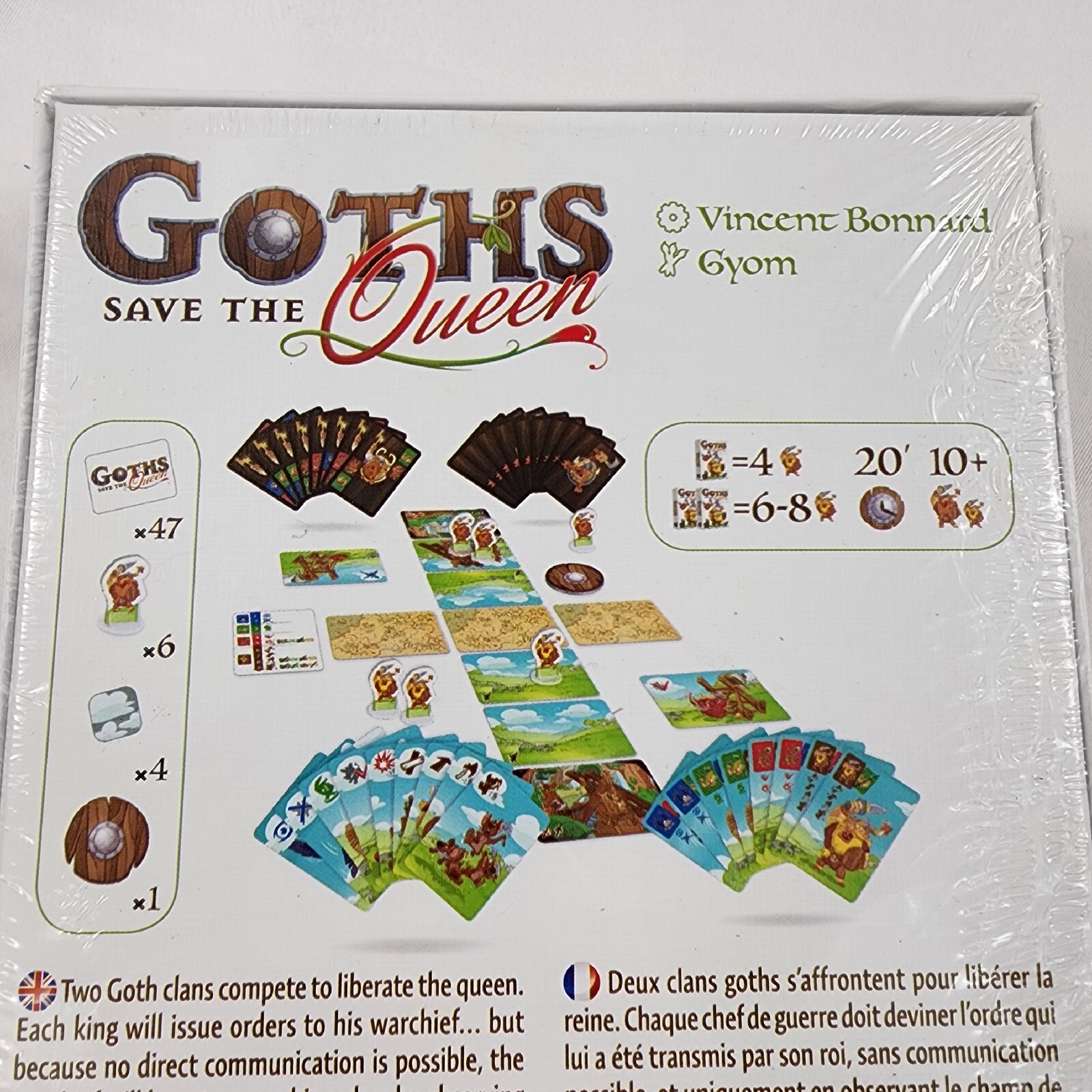 Dude Games Goths Save The Queen Strategy Board Game Night Fun 2-8 Players New