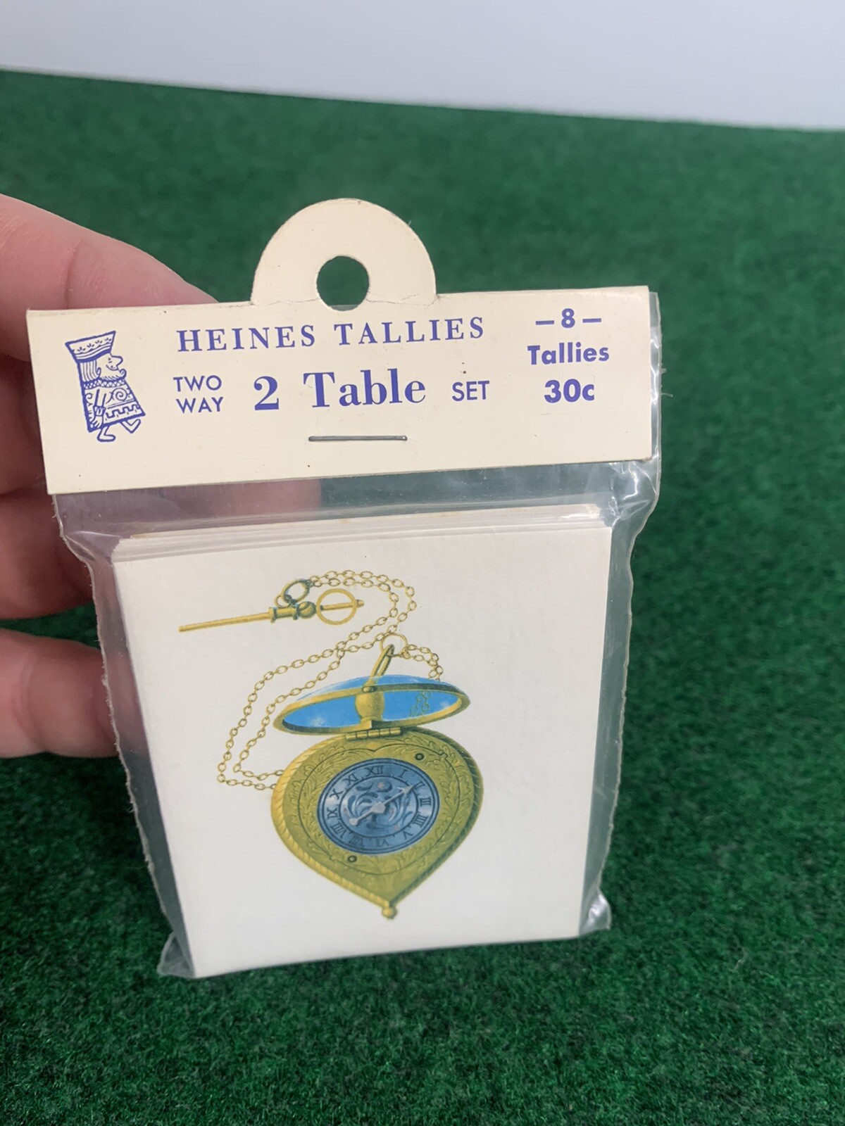 Heines Tallies 2 Way 2 Table Set With A Women’s Pocket Watch Design- 8 Tallies