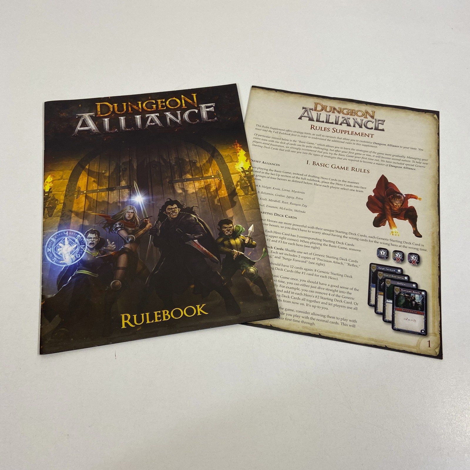 Andrew Parks Dungeon Alliance 2017 Quixiotic Board Game MISSING MINI FIGURES