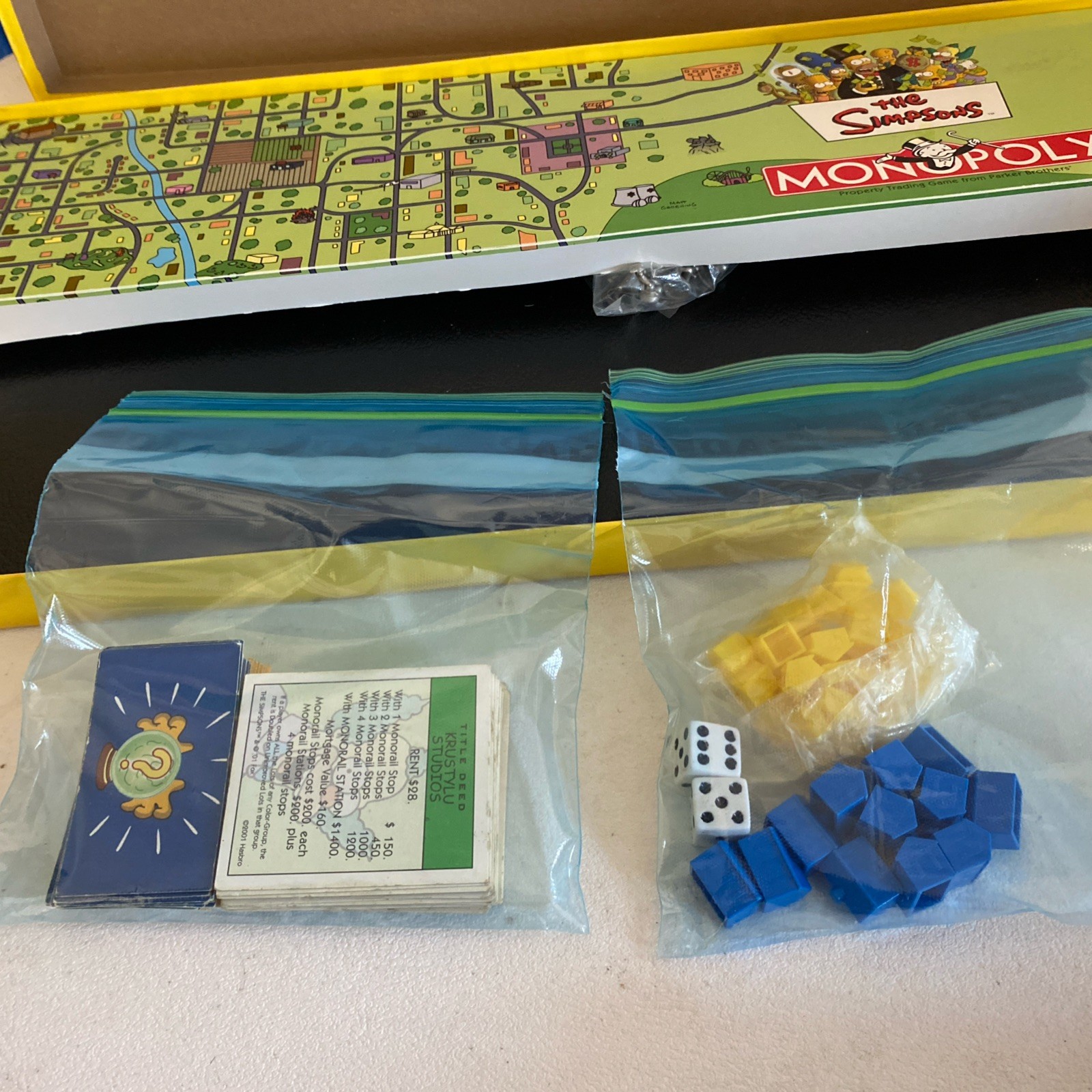 The SIMPSONS Monopoly “Welcome To Springfield” Board Game, Vintage Complete