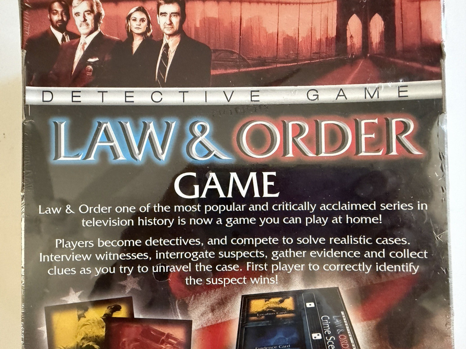 Law & Order Detective Game 2 to 4 Players Ages 13+ NEW SEALED Based on TV Show