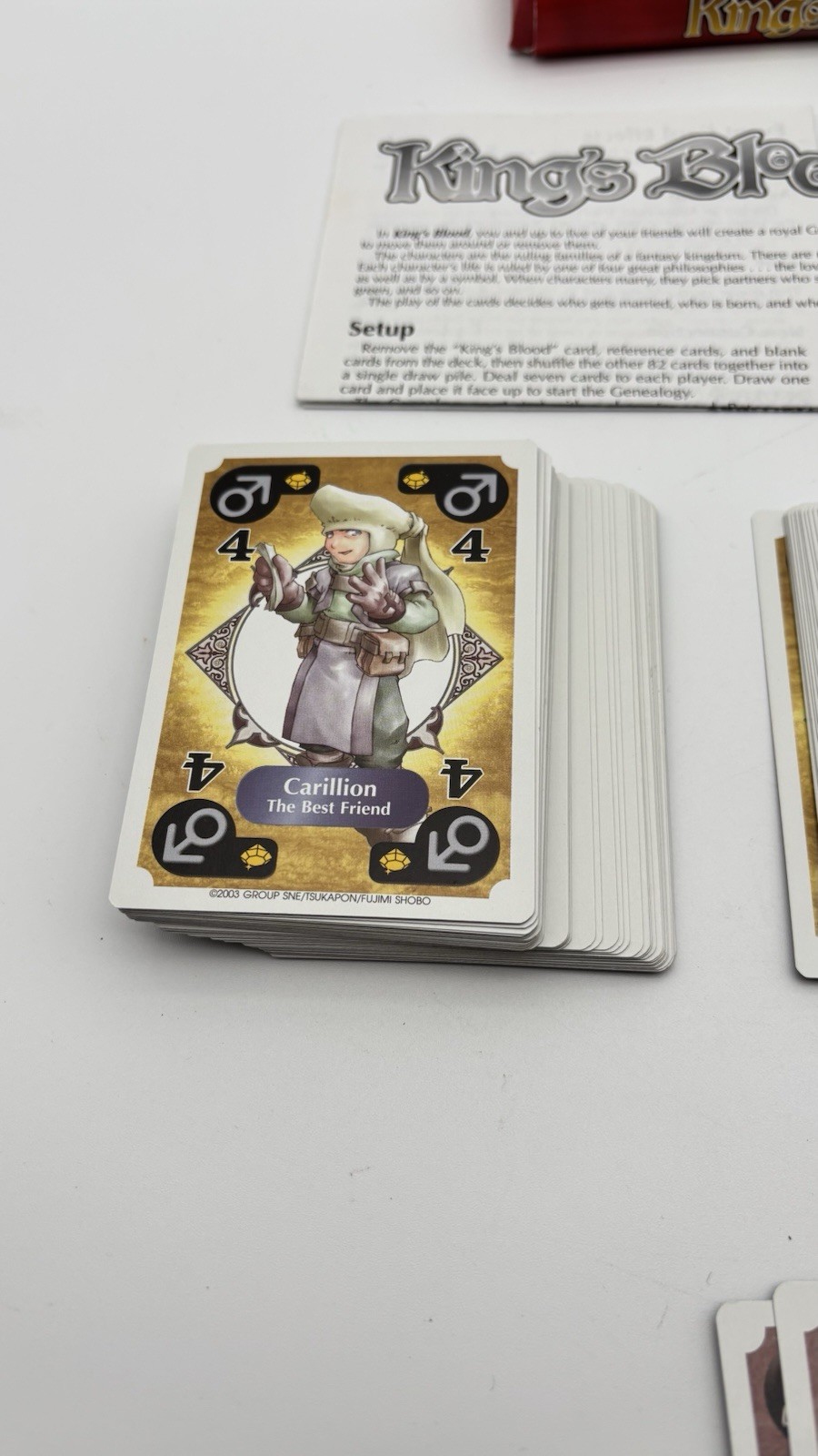 King’s Blood Card Game – Steve Jackson Games – RARE 2003 100% Complete Nice