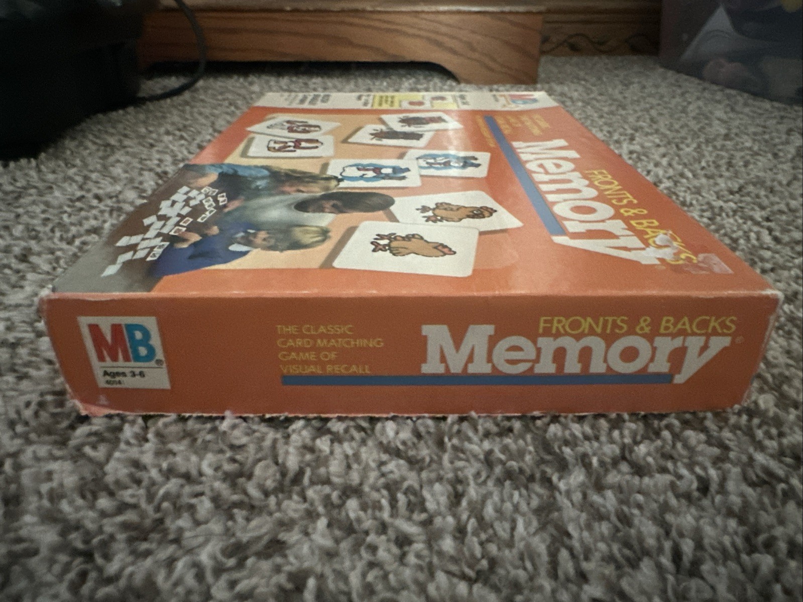 Memory Fronts and Backs VTG Card Matching Game 1986 Milton Bradley Complete