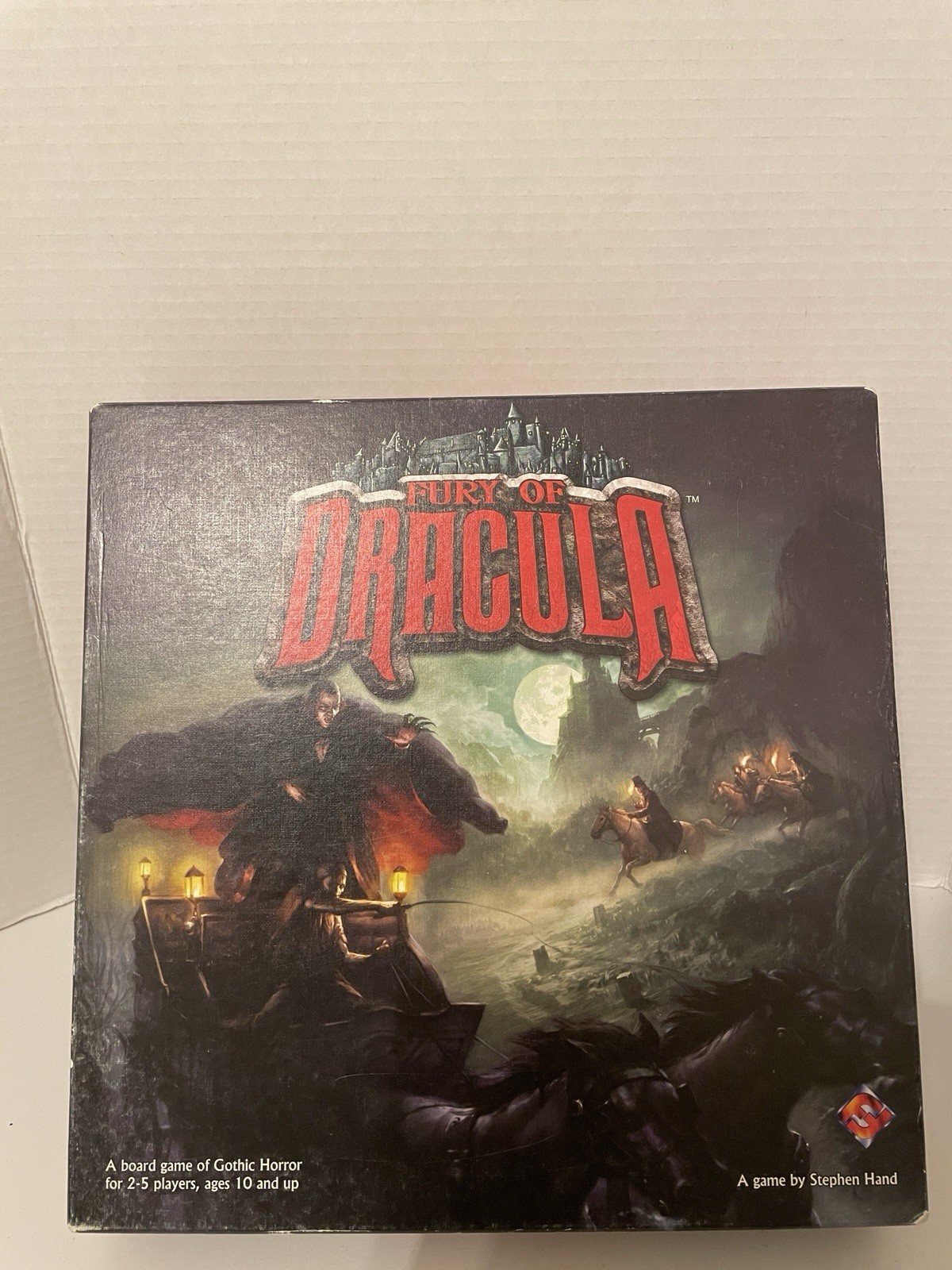 FURY OF DRACULA GOTHIC HORROR BOARD GAME 2ND EDITION FANTASY FLIGHT AS IS READ