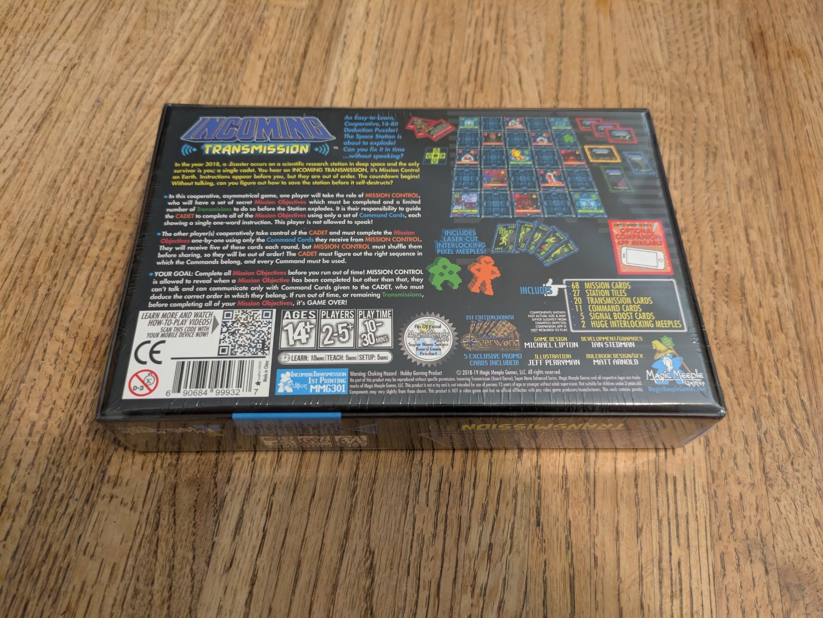 Incoming Transmission cooperative sci-fi pixel board game kickstarter sealed NIB